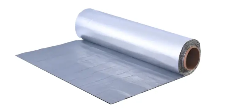 Roll of Alumaguard insulation cladding material.